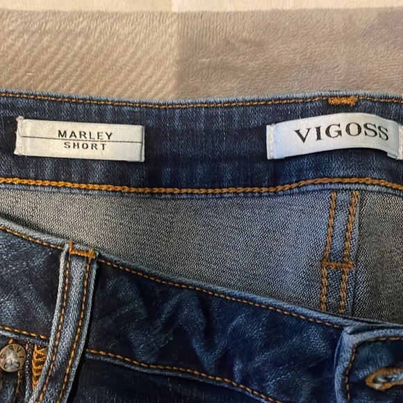 Vigoss cut off Jean shorts dark wash size 20 - Picture 4 of 4